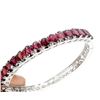Image 2 : Natural Unheated Oval Rhodolite Garnet Bangle
