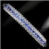 Image 1 : Natural Unheated Oval Tanzanite Bangle