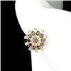 Image 2 : Natural Marquise Rhodolite Garnet & Peridot Earrings
