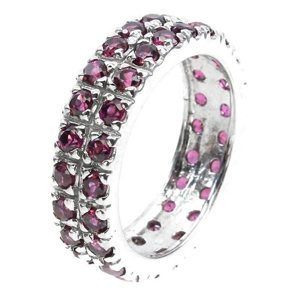 Natural Rhodolite Garnet Ring