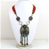 Image 1 : Tibet Natural Stone Tribal Queen Royal Necklace