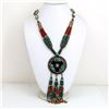 Image 1 : Tibet Natural Stone Tribal Queen Royal Necklace