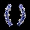 Image 2 : Natural Blue Tanzanite  Earrings
