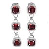 Image 2 : Natural Mozambique Garnet Earrings
