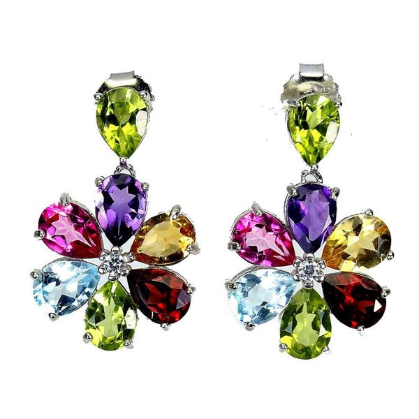 Natural Green Peridot Earrings