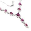 Image 2 : Natural Stunning Rhodolite Garnet Necklace