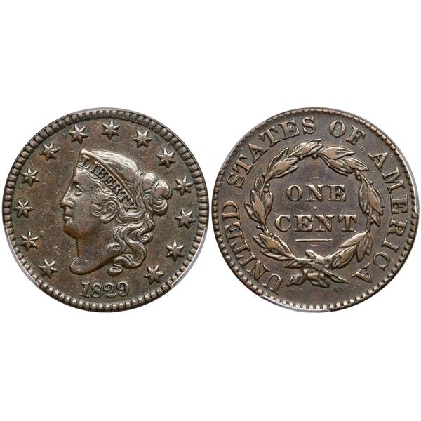 1829 N-2 R2 Large Letters PCGS graded VF35