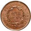 Image 3 : 1837 N-2 R2 Plain Hair Cord, Medium Letters PCGS graded MS64 Brown