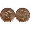 Image 1 : 1837 N-8/7 R1 Plain Hair Cord, Medium Letters PCGS graded MS66 Brown
