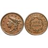 Image 1 : 1837 N-9 R1 Beaded Hair Cord PCGS graded AU55
