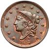 Image 2 : 1837 N-11 R1 Beaded Hair Cord with Repunched 1 PCGS graded MS65 Brown, CAC Approved