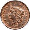 Image 2 : 1837 N-14 R2 Plain Hair Cord, Medium Letters PCGS graded MS63 Red & Brown