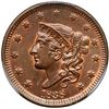 Image 2 : 1838 N-12 R2 Doubled Die Reverse PCGS graded MS66 Brown