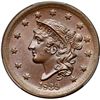 Image 2 : 1839 N-4 R1 Silly Head PCGS graded MS65 Brown, CAC Approved