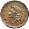 Image 2 : 1839 N-4 R1 Silly Head PCGS graded MS63 Brown