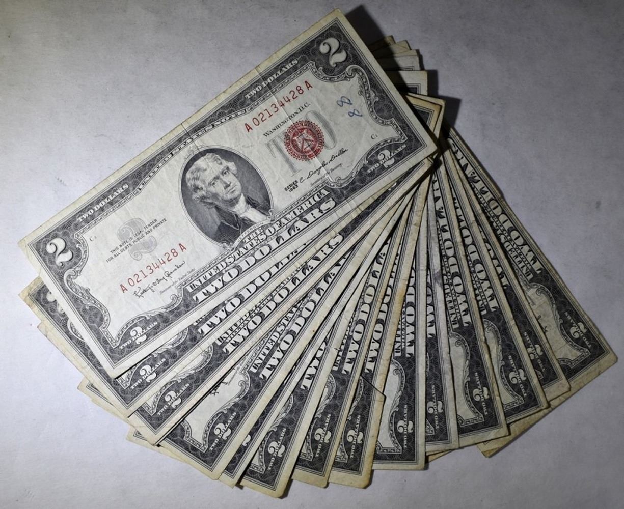 $15 Note (15) MIXED SERIES $2 US NOTES