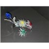Image 1 : LOT OF 4 SWAROVSKI STEMMED FLOWERS AND DISPLAY UNIT