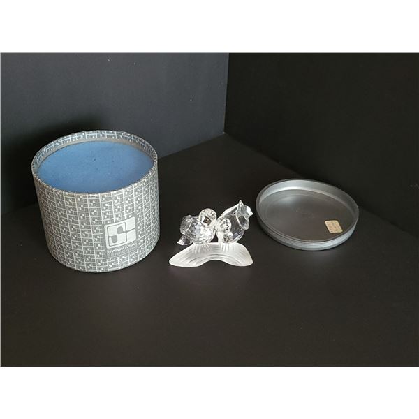 SWARVOSKI TURTLE DOVES WITH BOX