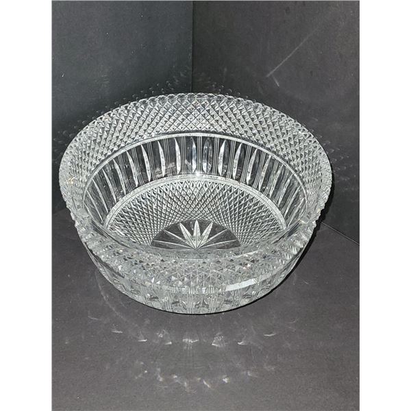 LARGE WEXFORD ANCHOR HOCKING CRYSTAL BOWL