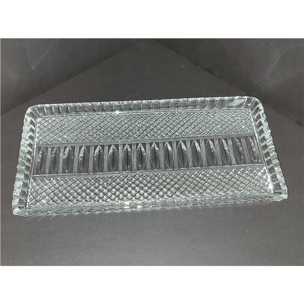 RECTANGULAR WEXFORD CRYSTAL SERVING DISH