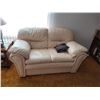 Image 2 : USED LEATHER SOFA AND LOVE SEAT SET