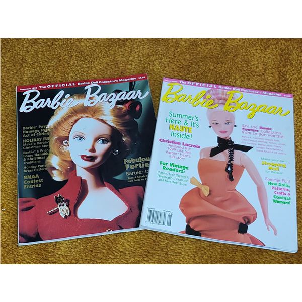 LOT OF 1999 BARBIE BAZAARE MAGAZINES