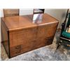 Image 1 : ART DECO WATERFALL CEDAR HOPE CHEST