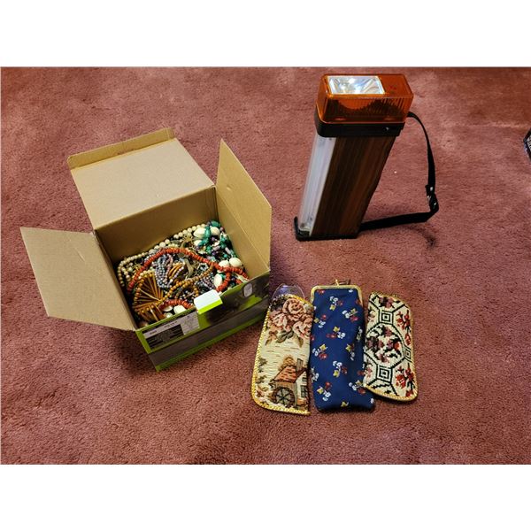 LOT OF COSTUME JEWELLERY AND OTHER MISC