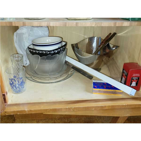 CONTENTS OF LOWER CUPBOARD IN CHINA CABINET LOT 2