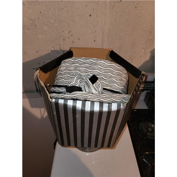 SIMPSON SEARS BLACK AND WHITE HAT IN BOX