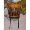 Image 5 : ORNATE ANTIQUE DARK WOOD ROCKING CHAIR WITH INLAY