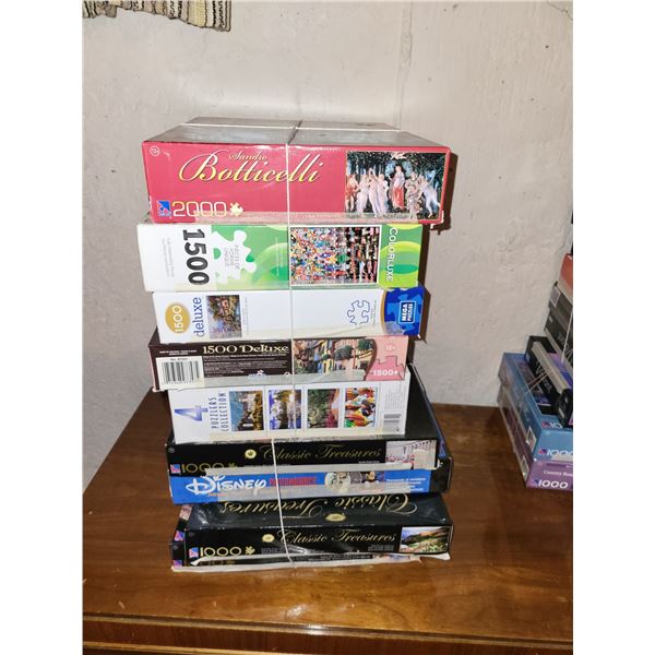 TOWER OF COMPLETE PUZZLES LOT 3