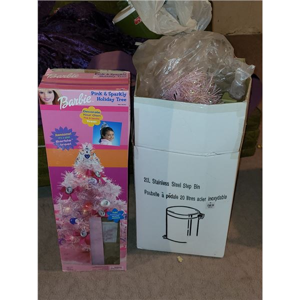 BARBIE PINK & SPARKLY HOLIDAY TREE WITH BOX