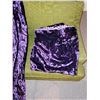Image 3 : 1960S PURPLE CRUSHED VELVET DRAPERIES
