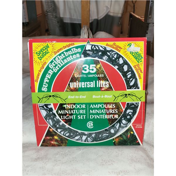 VINTAGE BOX OF CHRISTAMS LIGHTS IN ORIGINAL BOX LOT 5
