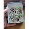 Image 2 : LOT OF COSTUME JEWELLERY IN SILVER BOX