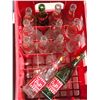 Image 2 : POP SHOPPE PLASTIC CRATE WITH POP SHOPPE BOTTLES