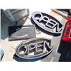 Image 1 : LOT OF 3 LIGHTED OPEN SIGNS FOR BUSINESS