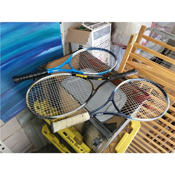 LOT OF 3 TENNIS RACKETS