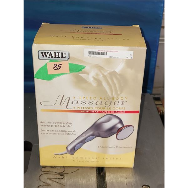 WAHL 2 SPEED MASSAGER WITH HEAT