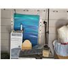 Image 1 : RANDOM LOT OF ITEMS INCLUDING LARGE CANVAS