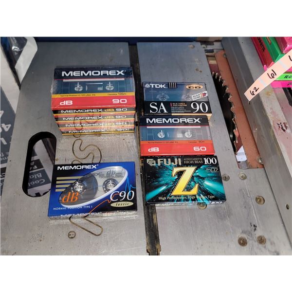 LOT OF NEW BLANK CASSETTES