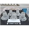 Image 1 : LOT OF 5 FROSTED CEILING LIGHT COVERS