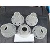 Image 2 : LOT OF 5 FROSTED CEILING LIGHT COVERS