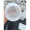 Image 3 : LOT OF 2 FROSTED GLASS HURRICANE LAMP SHADES