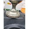 Image 2 : SILVER METAL KEROSENE LAMP BASE