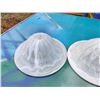 Image 2 : LOT OF 3 OLDER GLASS LIGHT COVERS