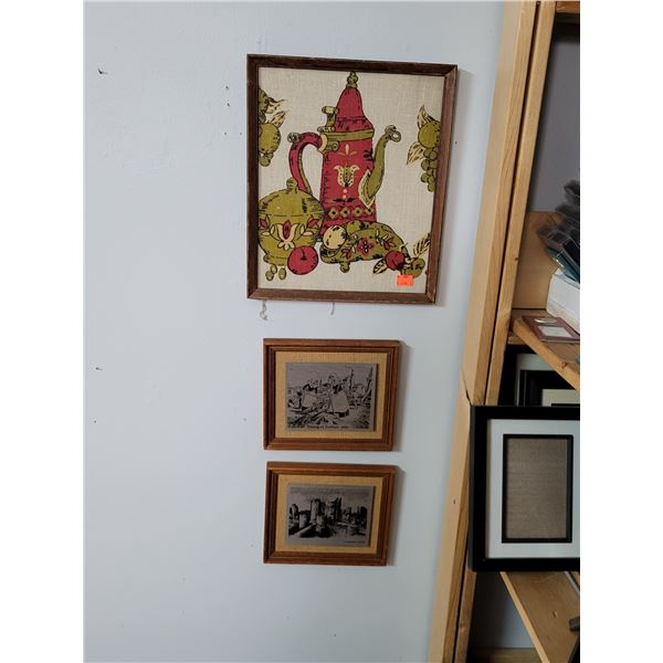 LOT OF 3 WALL ART LOT 2