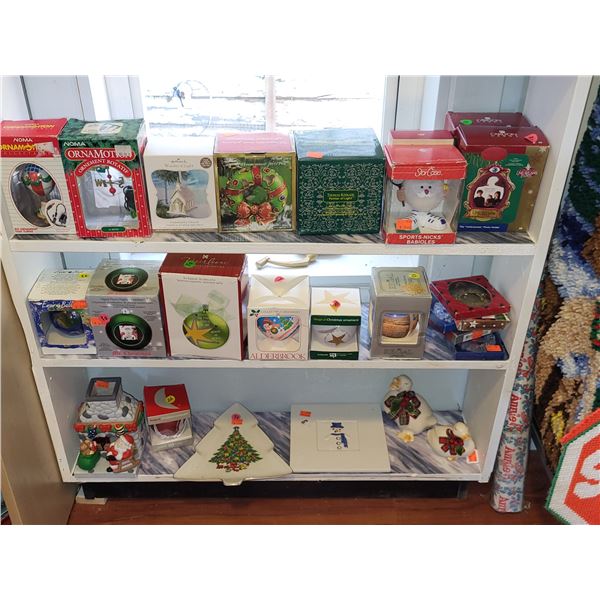 CABINET OF CHRISTMAS DECOR