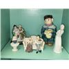Image 1 : SHELF OF VINTAGE DECOR ITEMS (7 PIECES)